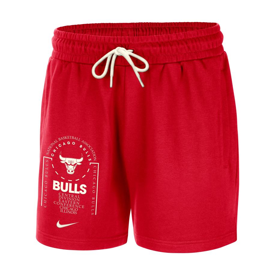 Chicago Bulls Club Courtside Nike NBA-fleeceshorts voor heren - Rood Rood