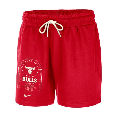 Chicago Bulls Club Courtside Nike NBA-fleeceshorts voor heren - Rood