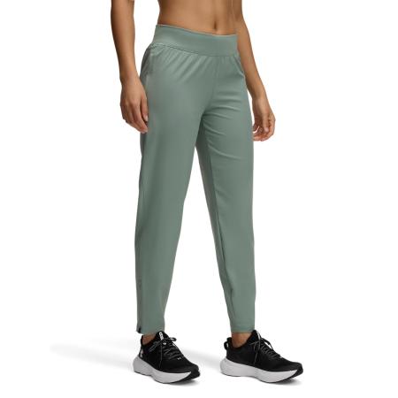 Under Armour OutRun The Storm Lange broek voor dames Silica Groente / Reflecterend M