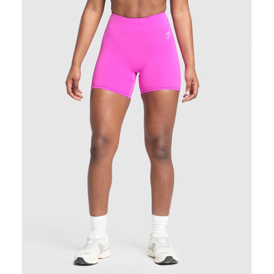 Gymshark Reps Power Tight Shorts Vibrant Pink Roze