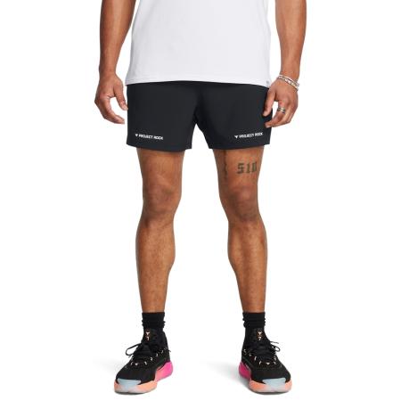 Project Rock Ultimate Trainingsshorts voor heren 13 cm Zwart / Wit M