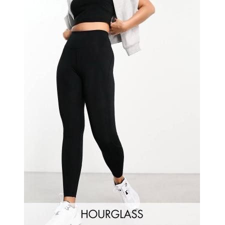 ASOS 4505 Hourglass Icon Fitnesslegging met vormgevende achterkant in zwart