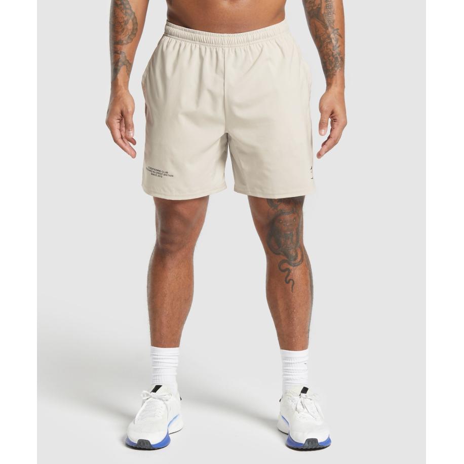 Gymshark Conditioning Club Shorts Pebble Grey Grijs