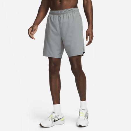 Nike Challenger Dri-FIT 2-in-1 hardloopshorts voor heren (18 cm) - Grijs