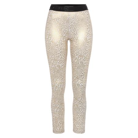 Lascana LASCANA ACTIVE Sportbroek goudgeel / zwart / offwhite