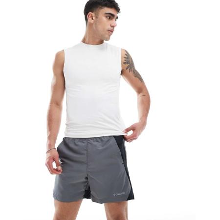 Columbia - Three Pitch - Shorts in grijs en zwart