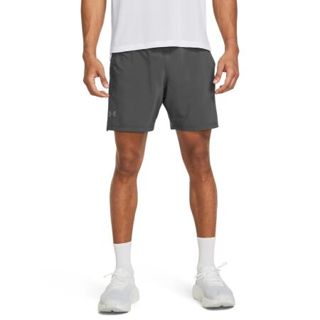 Under Armour Launch Elite 2-in-1 herenshorts 18 cm Castlerock / Castlerock / Reflecterend L