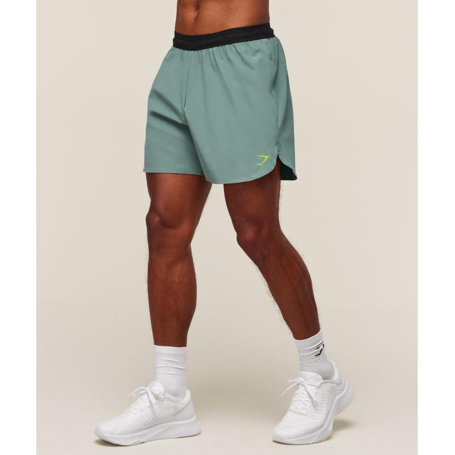 Gymshark Fit Repeat 6 Shorts Celeste Blue Blauw