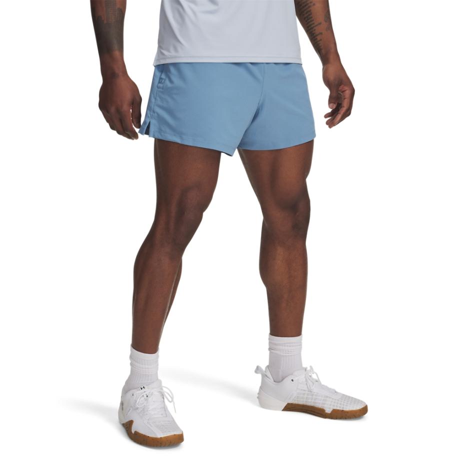 Under Armour Meridian Woven Herenshorts 10 cm Blauw Smoke / Blauw Smoke XS Blauw