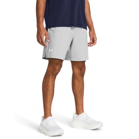 Under Armour Launch Unlined Herenshorts van 18 cm Mod Grijs / Mod Grijs / Wit XL
