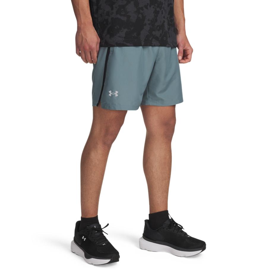 Under Armour Launch Herenshorts 18 cm Jasper Blauw / Zwart / Reflecterend S Blauw