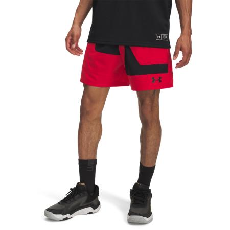 Under Armour Zone Woven Graphic herenshorts van 18 cm Rood / Zwart / Zwart XL