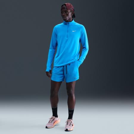 Nike Stride Dri-FIT hardloopshorts met binnenbroek voor heren (18 cm) - Blauw