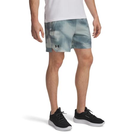 Under Armour Vanish Woven Printed Herenshorts 15 cm Serpentine / Zwart XL
