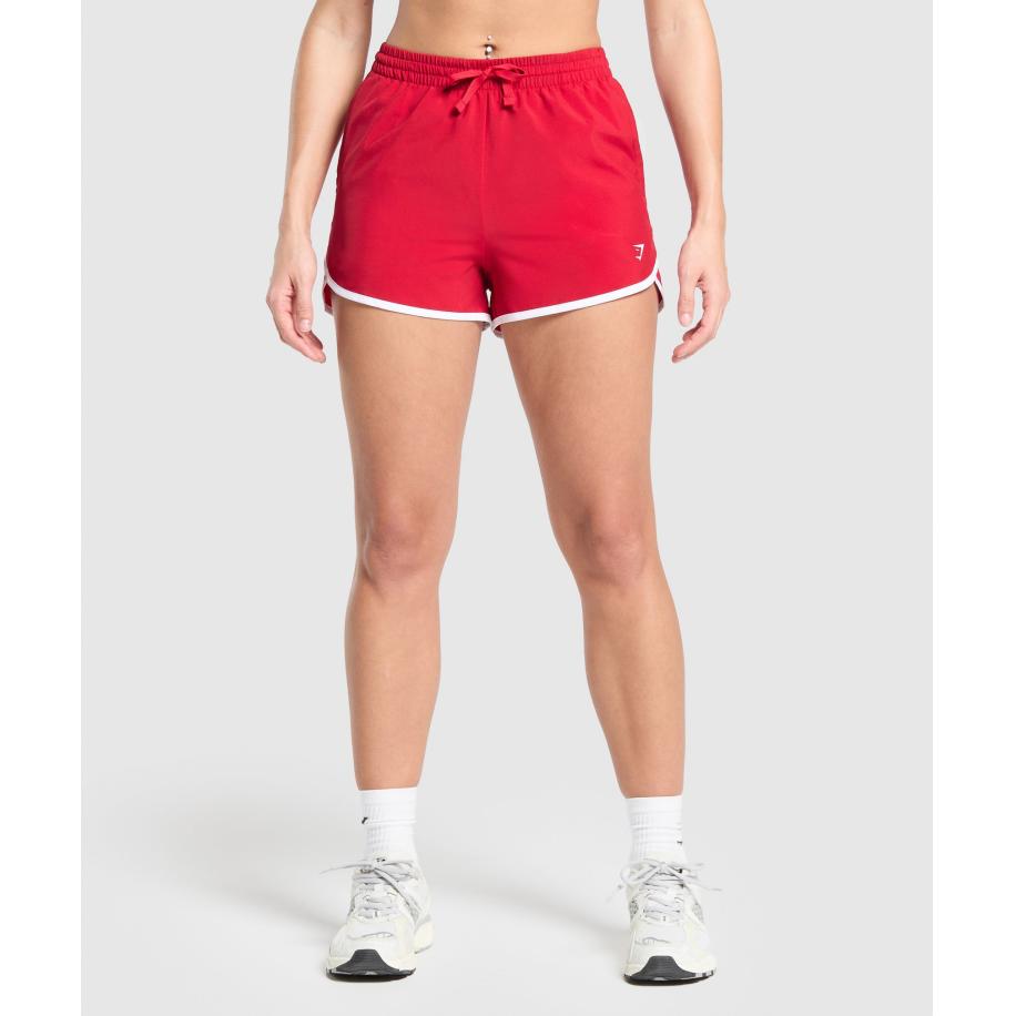 Gymshark Training Contrast Loose Shorts 2.5 Carmine Red Rood
