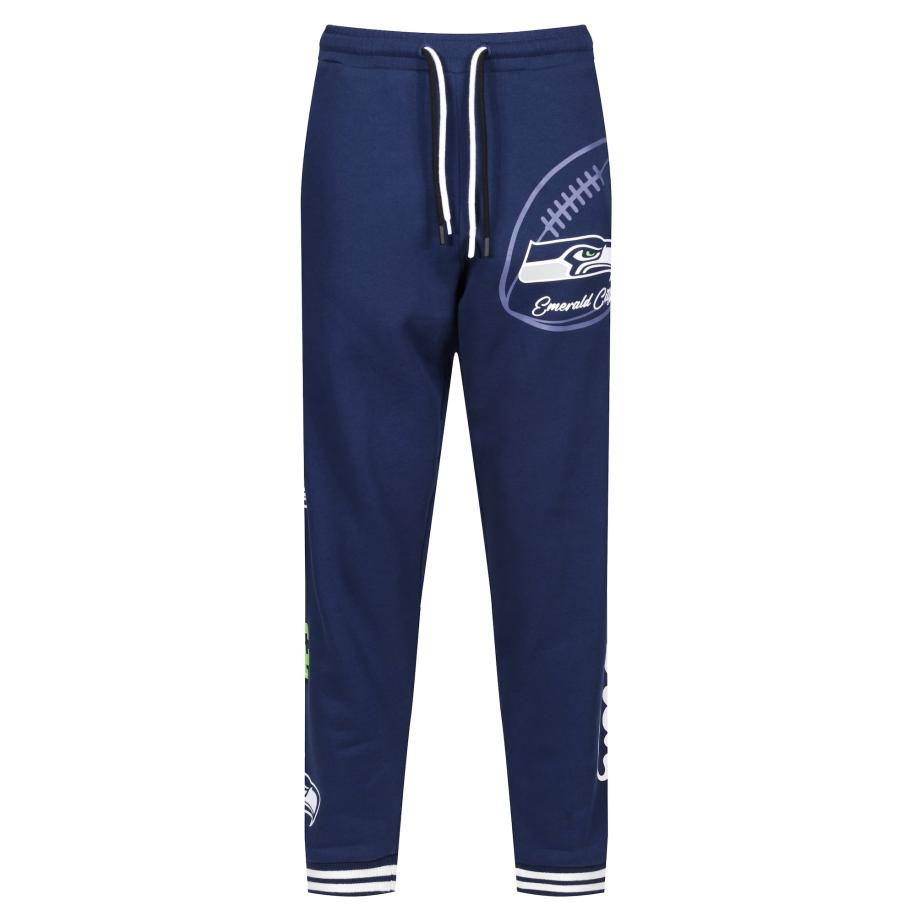 Recovered Recovered Sportbroek NFL Seahawks Emerald City navy / royal blue/koningsblauw / wit -