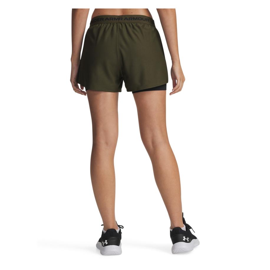 Under Armour UNDER ARMOUR Sportbroek donkergroen / zwart -