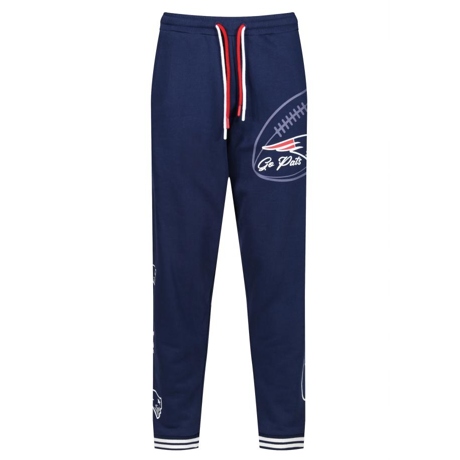 Recovered Recovered Sportbroek NFL Patriots Go Pats navy / vuurrood / wit -