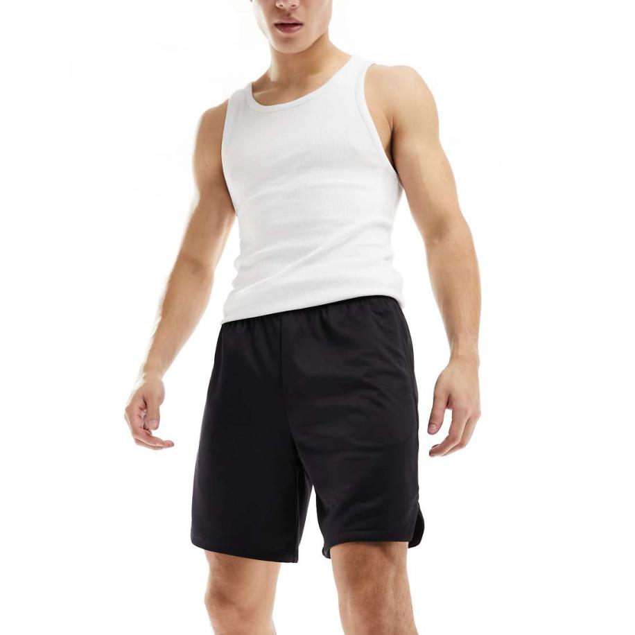 4505 - Icon - Sneldrogende mesh trainingsshort van polyester in zwart Zwart
