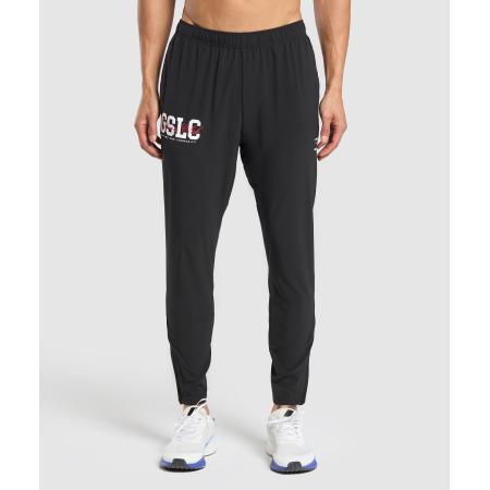 Gymshark Script Woven Joggers Black