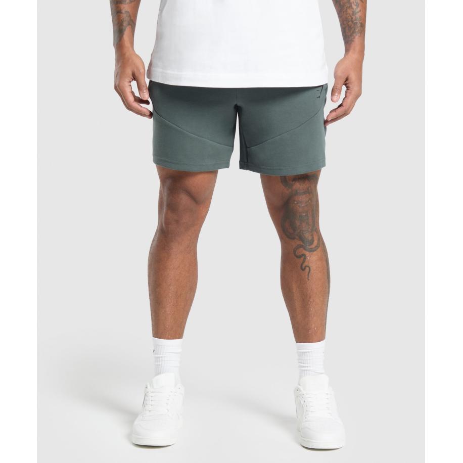 Gymshark Interlock Tech 6 Shorts Slate Teal Multicolor