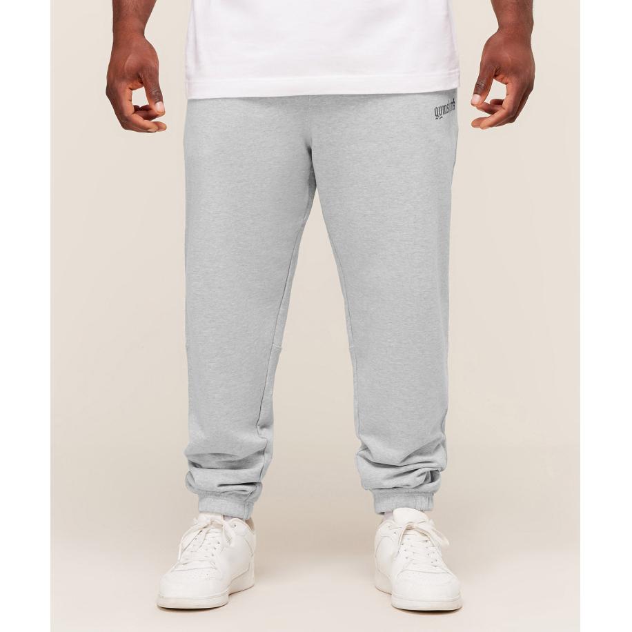 Gymshark Olde English Joggers Soft Grey Marl Grijs