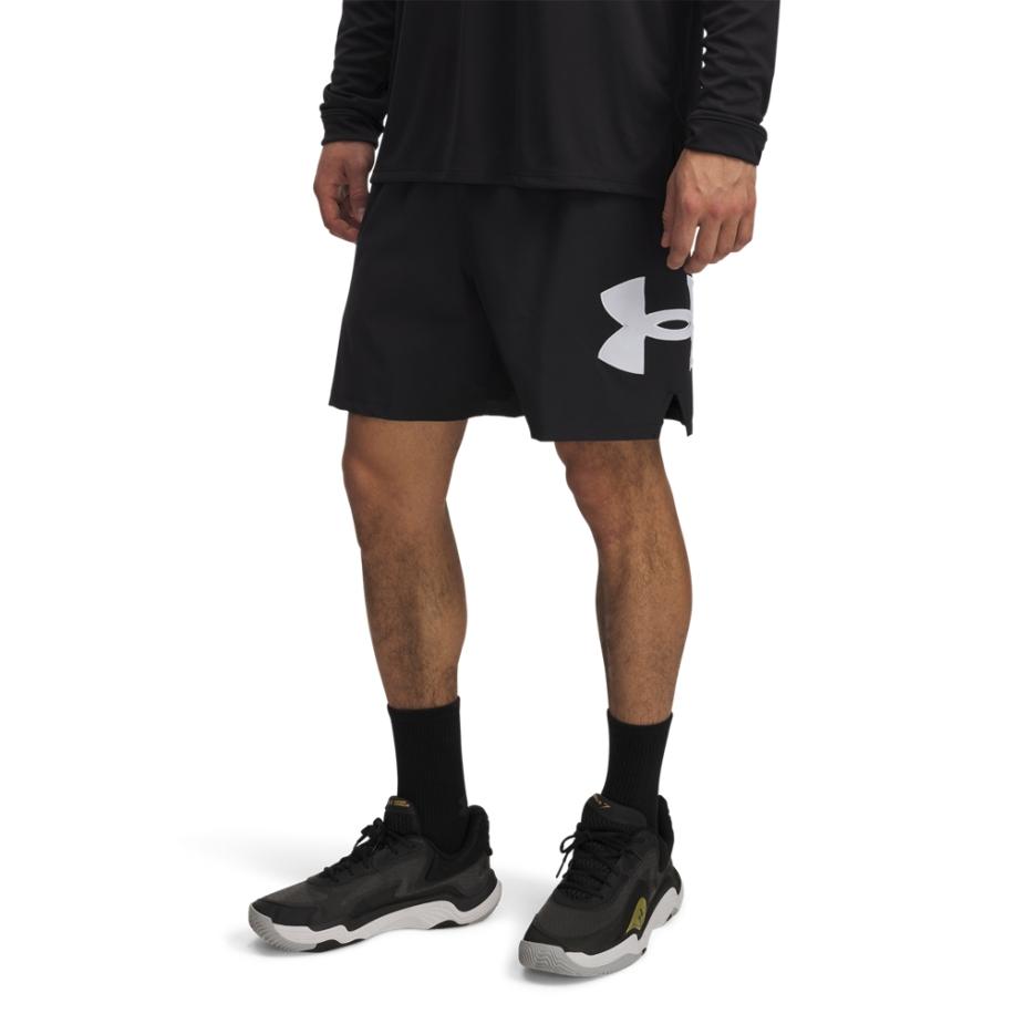 Herenshorts Under Armour Zone Woven 18 cm Zwart / Castlerock / Wit S Zwart