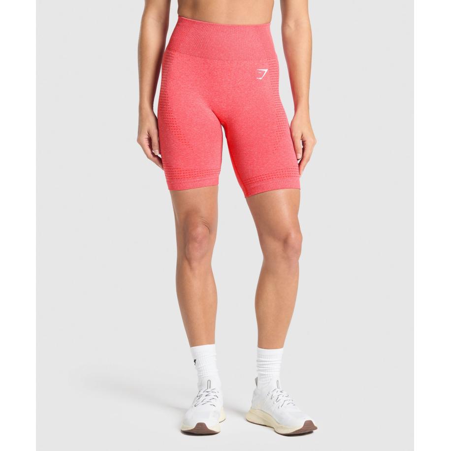 Gymshark Vital 7 Shorts Coral Red Marl Rood
