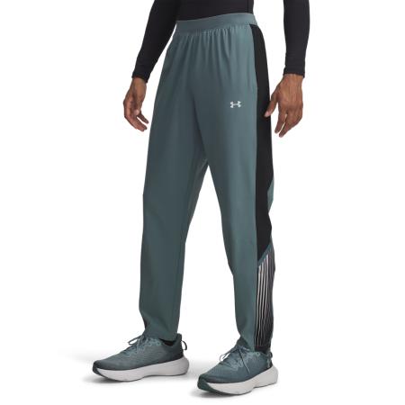 Under Armour Velociti Storm lange broek voor heren Jasper Blauw / Zwart / Reflecterend M