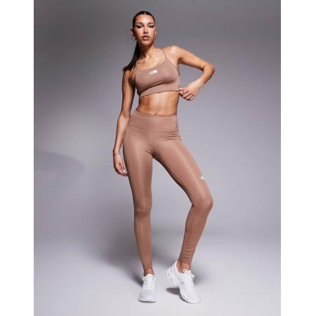 The North Face Training Flex Enkel legging met logo in bruin