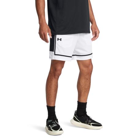 Under Armour Zone Pro Mesh Herenshorts 18 cm Wit / Zwart XL