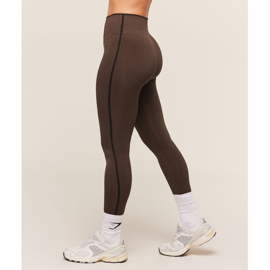Gymshark Everyday Seamless Contrast Legging GS Archive Brown/GS Black Multicolor