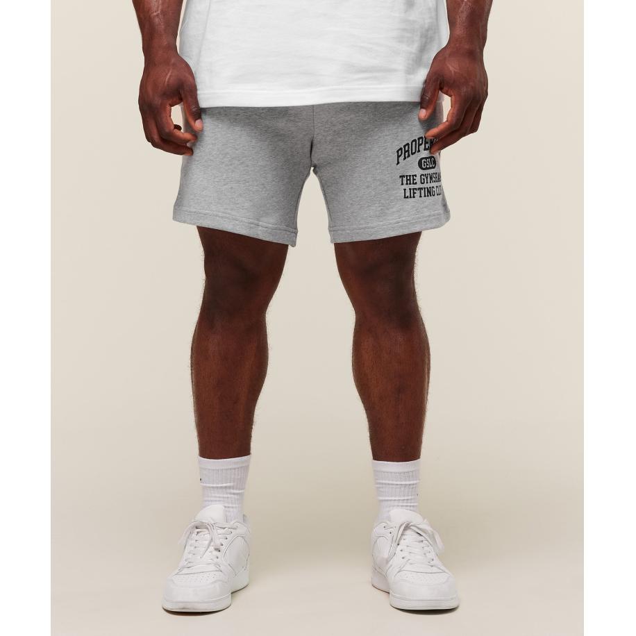 Gymshark Property Of 7 Shorts Light Grey Core Marl Grijs