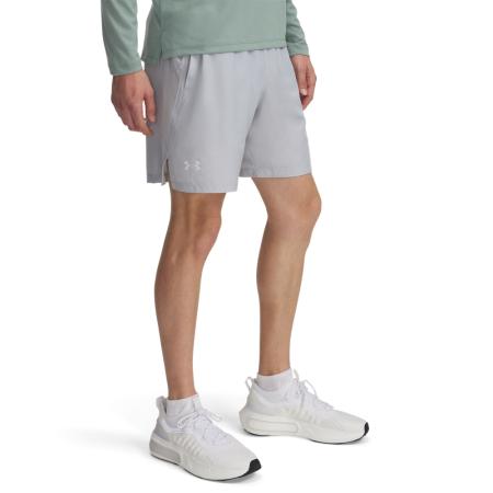 Under Armour Launch Herenshorts 18 cm Mod Grijs / Wit / Reflecterend 3XL