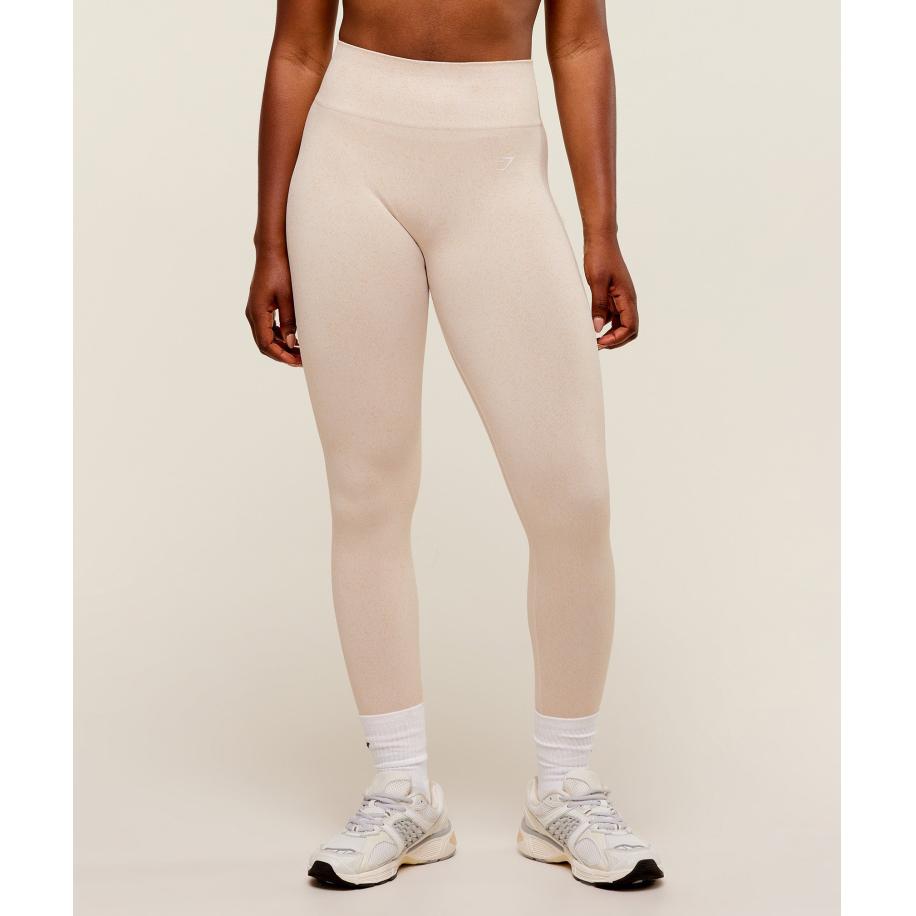 Gymshark Adapt Fleck x Whitney Seamless Leggings Mineral | Coconut White Wit
