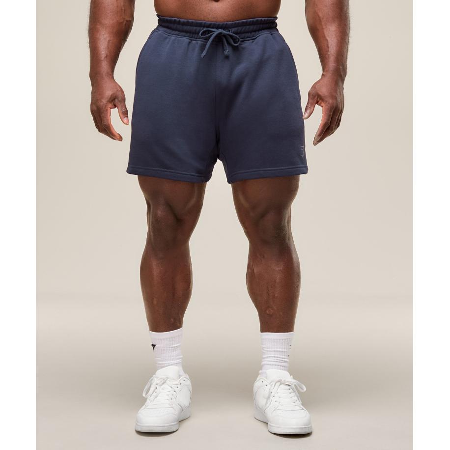 Gymshark Power 5 Shorts Heavy Blue Blauw