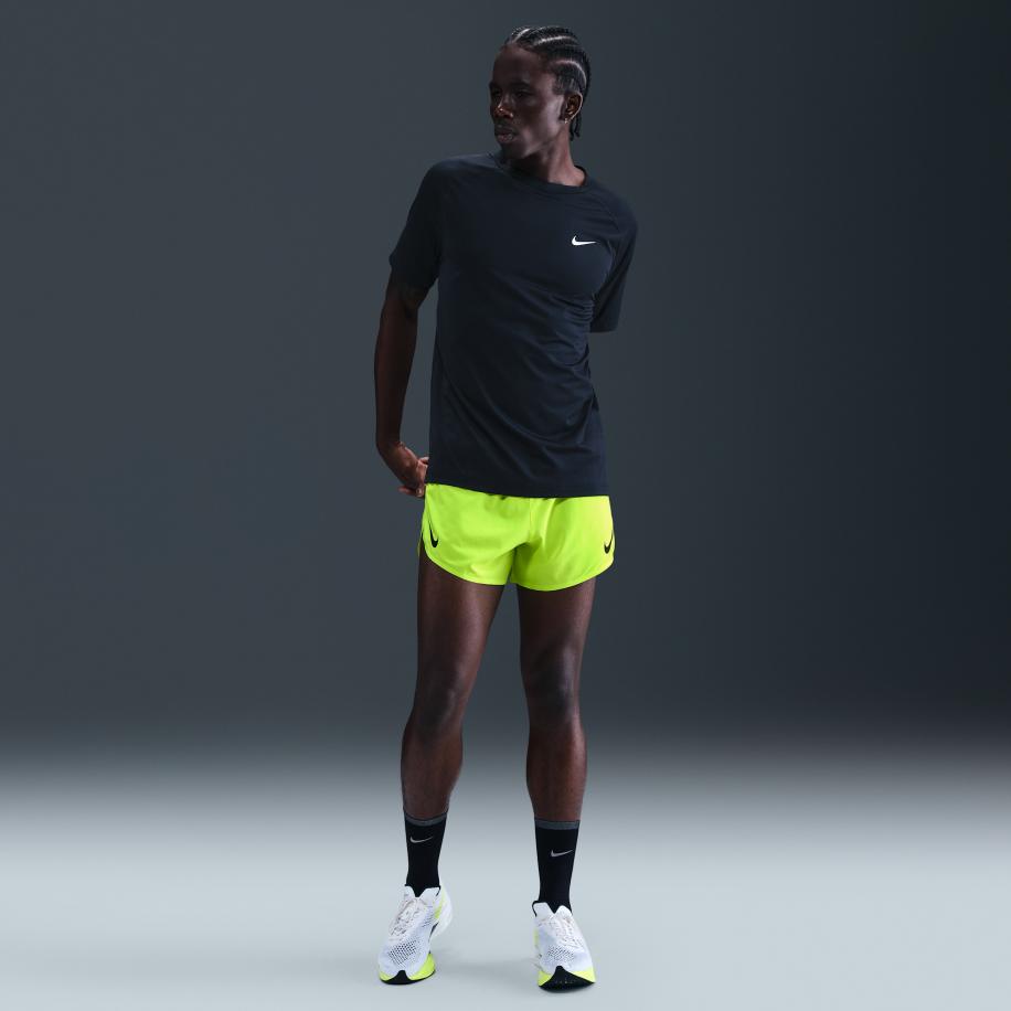 Nike AeroSwift Dri-FIT ADV hardloopshorts met binnenbroek voor heren (10 cm) - Geel Geel