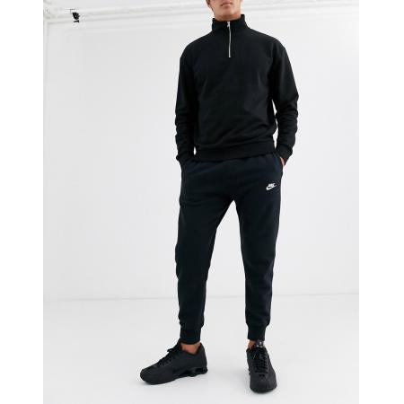 Nike Club - Joggingbroek met boorden in zwart