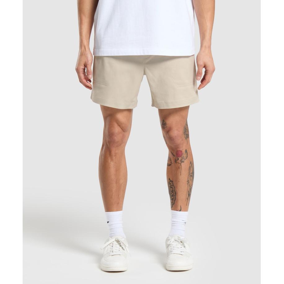 Gymshark Rest Day Woven Shorts Pebble Grey Grijs