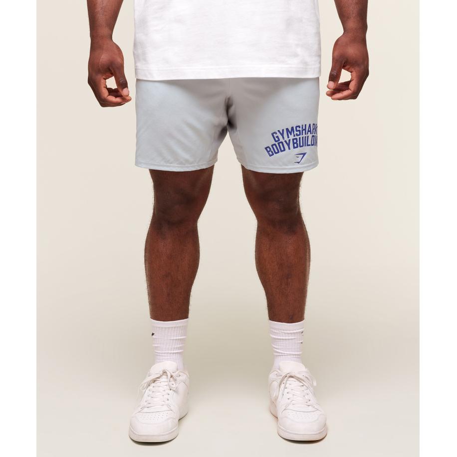 Gymshark Olympic Bar 7 Shorts Metal Grey Grijs