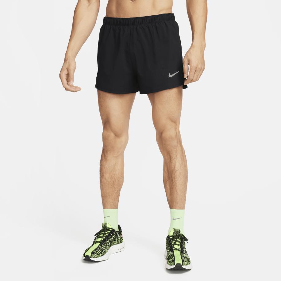 Nike Fast Dri-FIT hardloopshorts met binnenbroek voor heren (8 cm) - Zwart Zwart