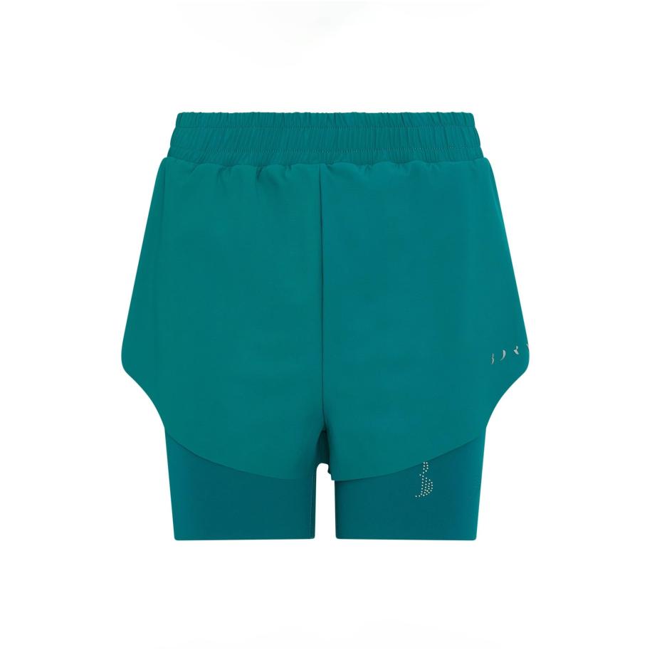 Born Living Yoga Born Living Yoga Sportbroek Bikila lichtgrijs / jade groen -