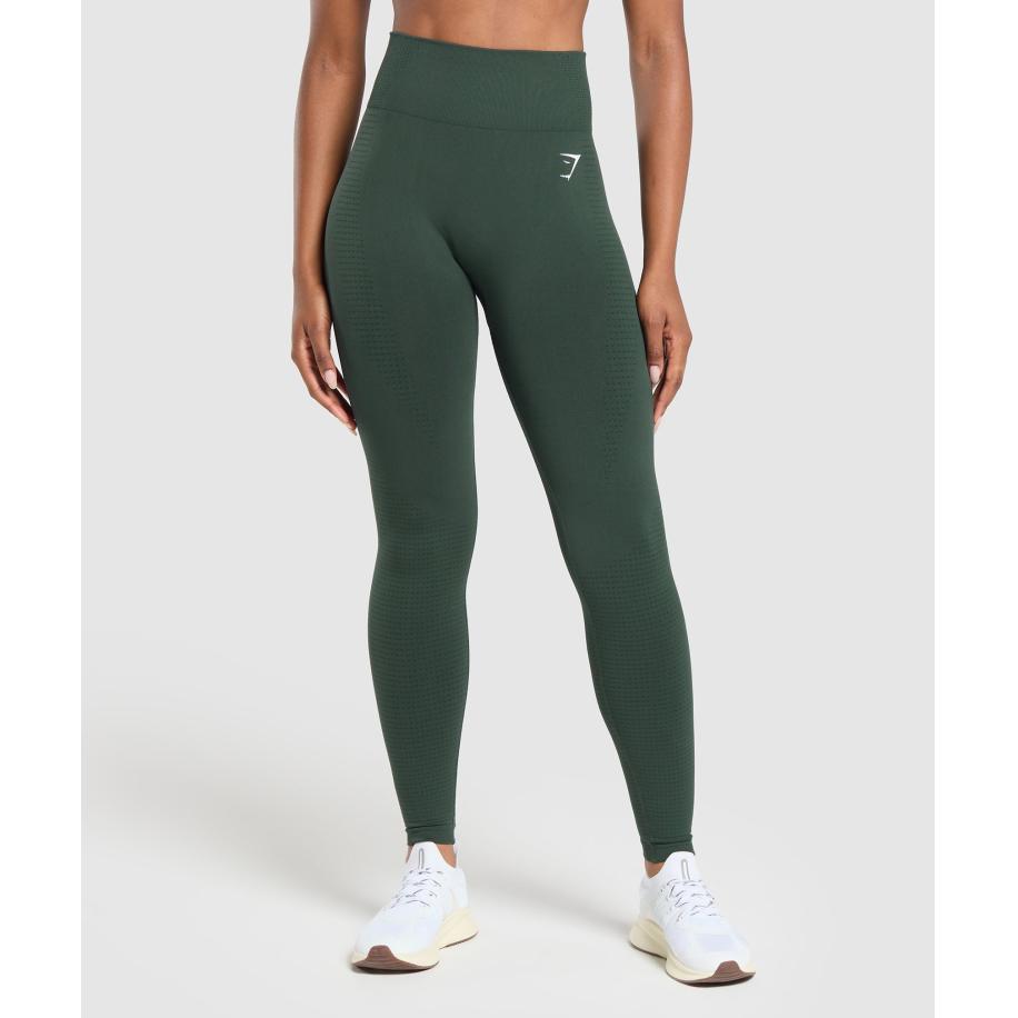 Gymshark Vital Leggings Woodland Green Marl Groen