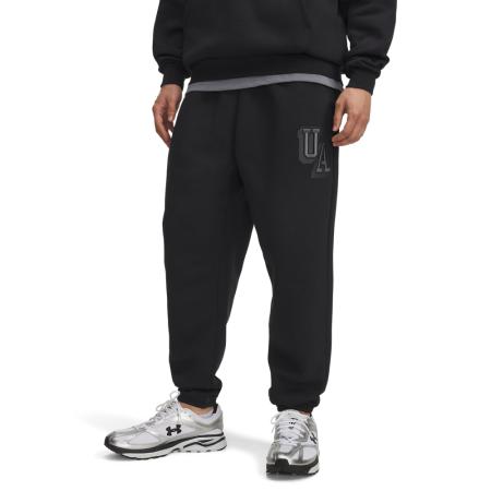 Herenjoggingbroek Under Armour Icon Fleece Graphic Zwart / Zwart M