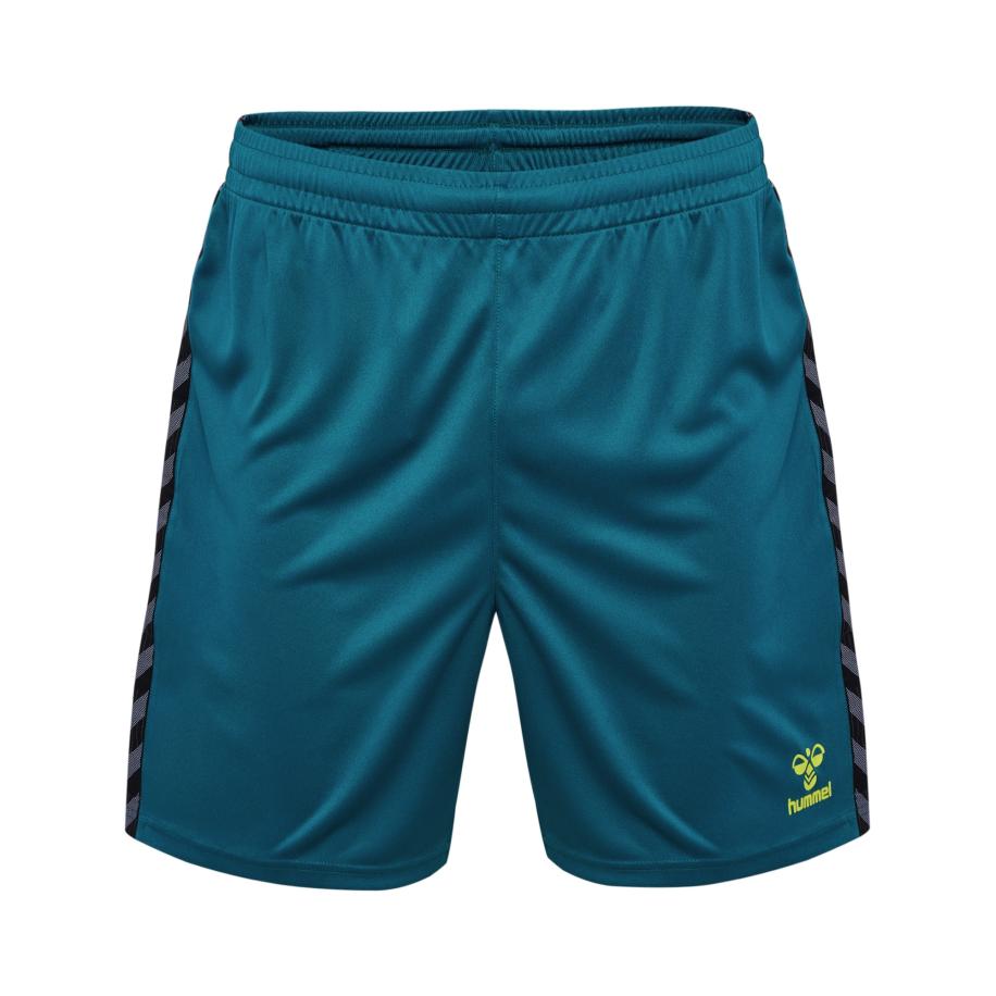 Hummel Hummel Sportbroek Authentic cyaan blauw / grijs / lichtgroen / zwart -