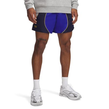 Under Armour Icon Colorblock Herenvolleybalshorts 15 cm Royal / Midnight Marineblauw / Noble Goud XXL