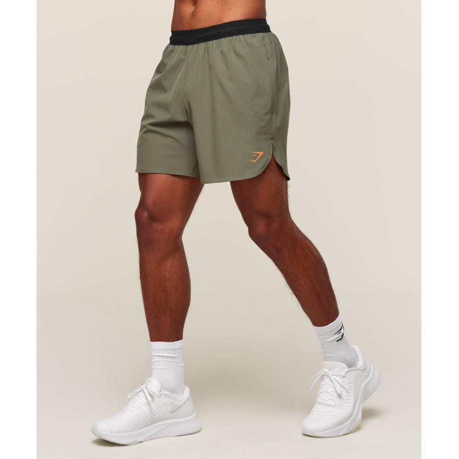 Gymshark Fit Repeat 6 Shorts Base Green Groen