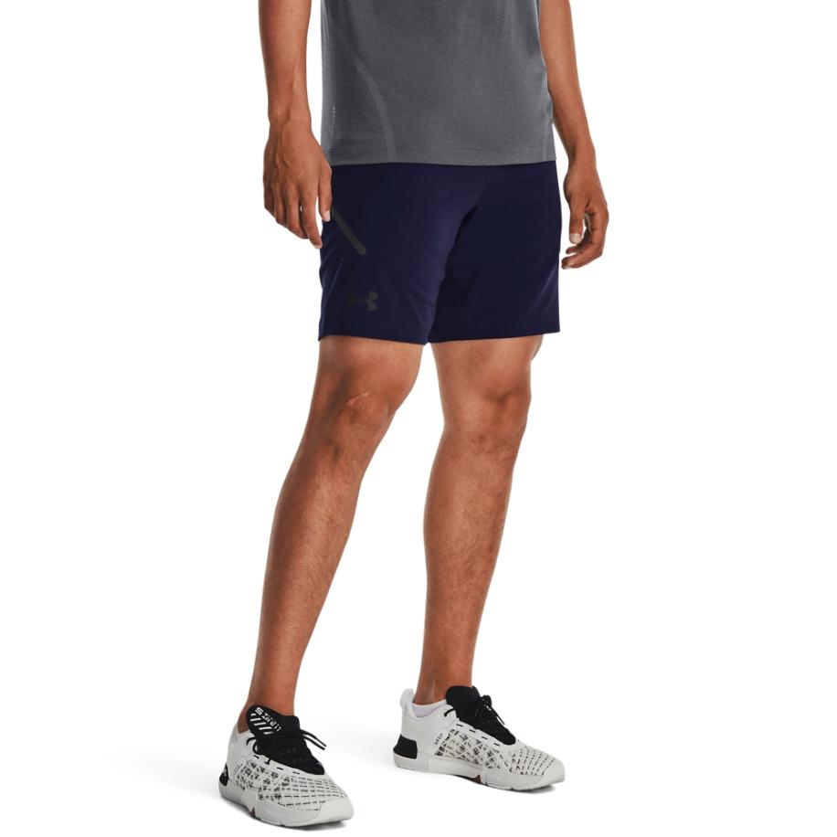 Under Armour Unstoppable Herenshorts 20 cm Midnight Marineblauw / Zwart XL Blauw