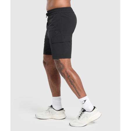 Gymshark Stretch Woven Cargo Shorts Black