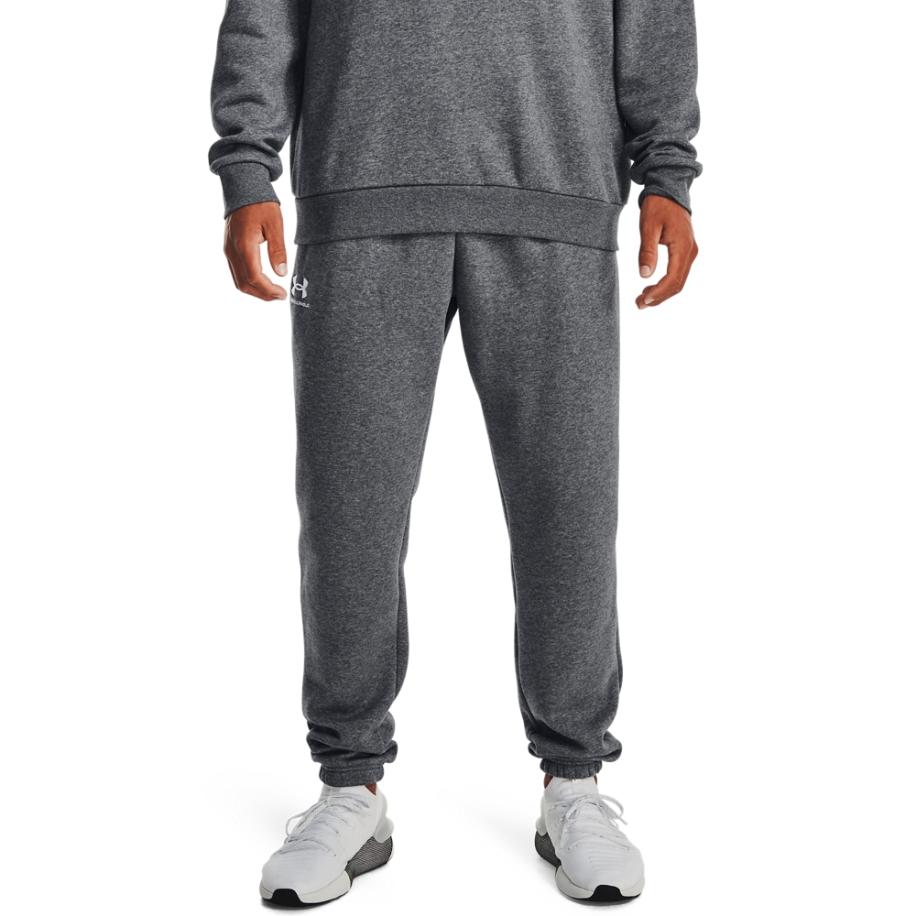 Under Armour UNDER ARMOUR Sportbroek Essential grijs gemêleerd / wit Grijs